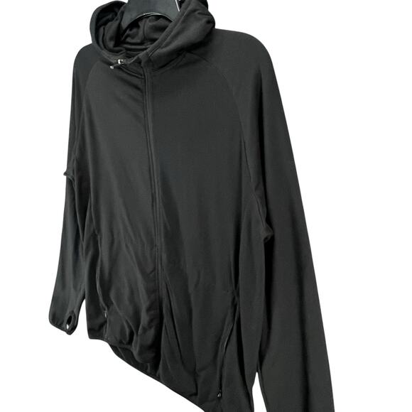 Quince Jacket Womens Small Black Full Zip Hooded Lightweight Recycled Polyester - Picture 2 of 11